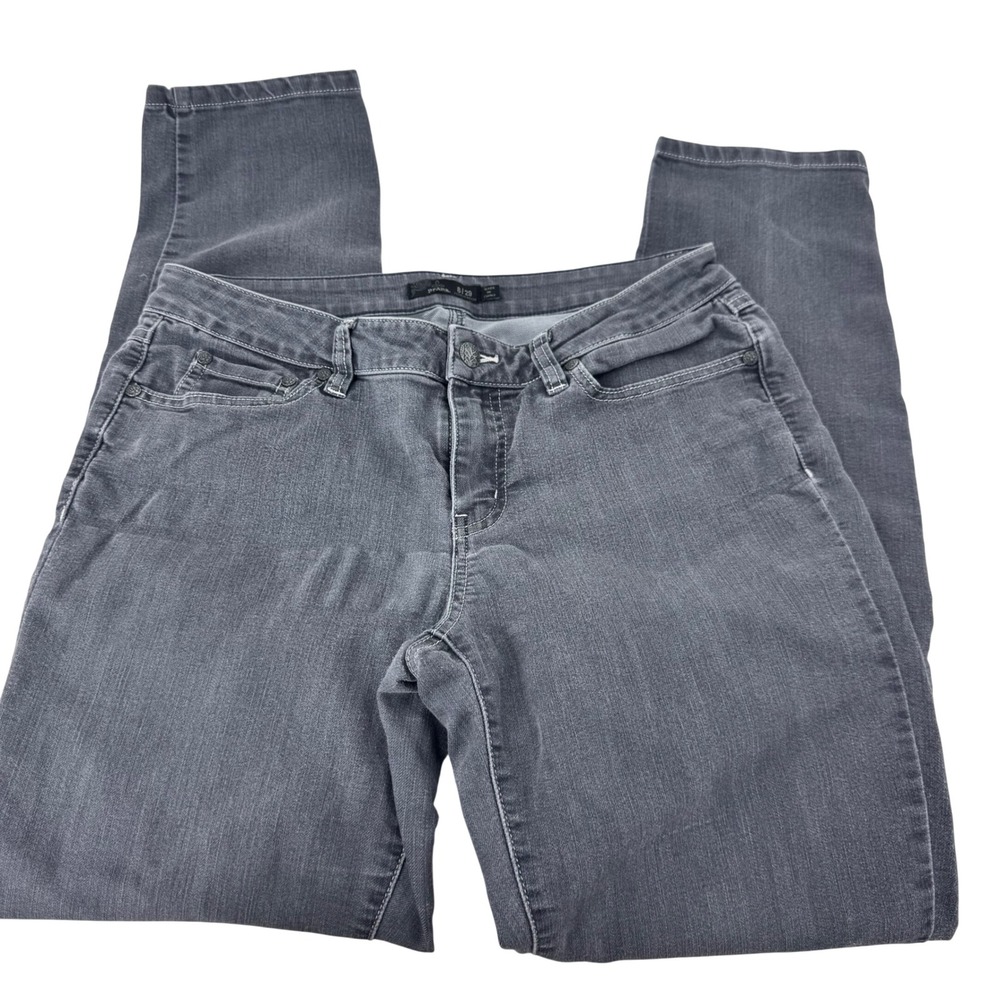 Prana Womens Jeans Gray Regular Seam‎ Size 8x29 Denim Pants